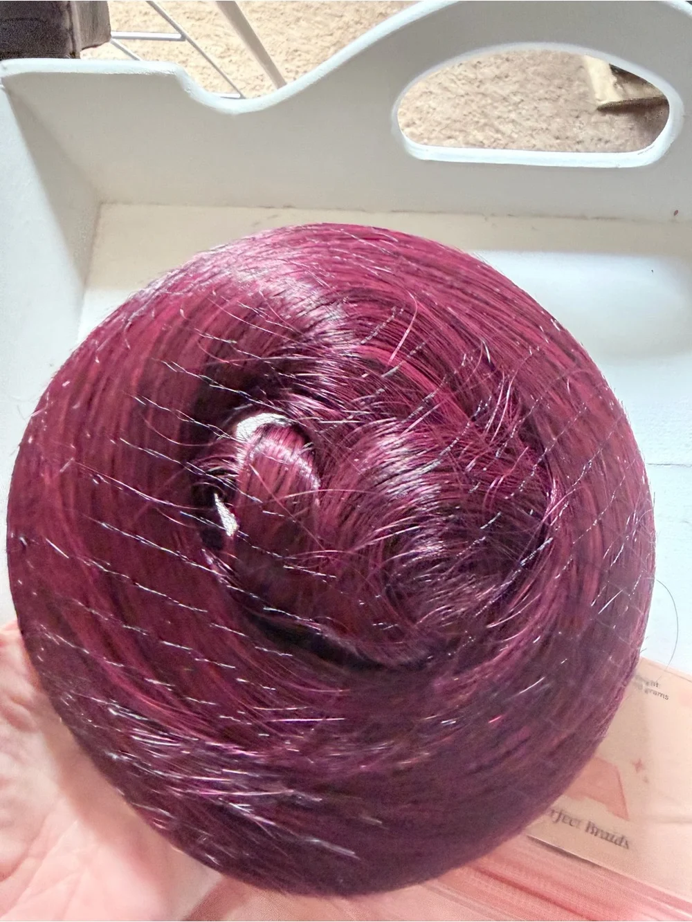 NEW NWT LARA Women's Hair Accessories INH insert name here ponytail in Burgundy